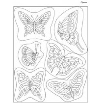 Штампы силиконовые прозрачные Бабочки Pergamano 41902